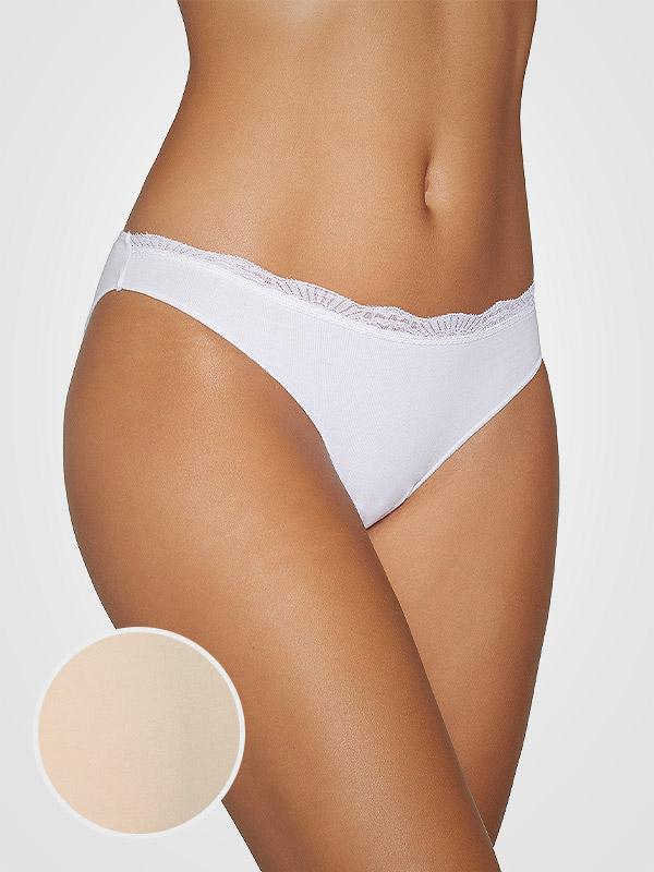 Ysabel Mora medvilninės kelnaitės "Elody Mini Nude"