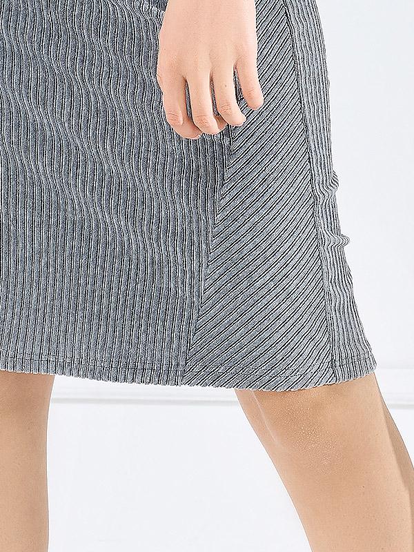 Lega Cotton Corduroy Skirt Marta Grey