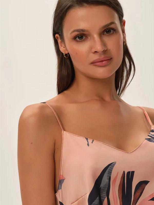Esotiq короткая атласная пижама "Jane Rose - Multicolor Floral Print"