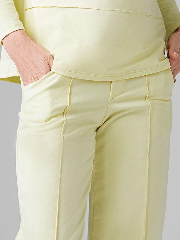 Lega Cotton Leisure Pants Alla Light Yellow