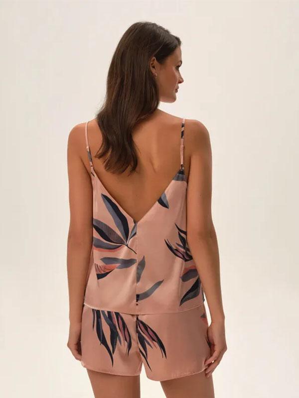 Esotiq короткая атласная пижама "Jane Rose - Multicolor Floral Print"