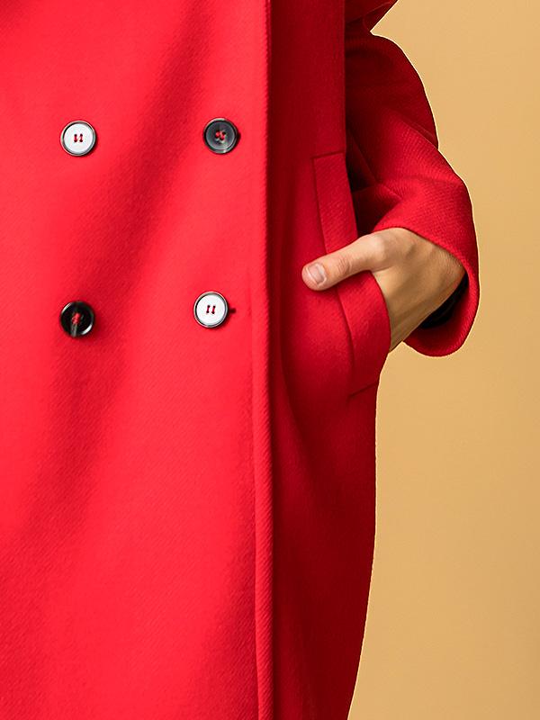 Lener Cordier Wool Coat Carole Red