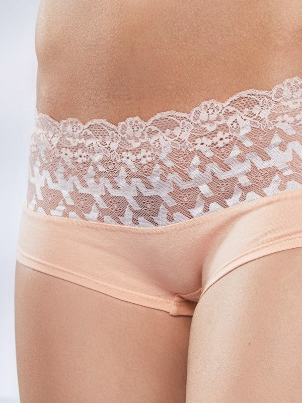 Lega 3 medvilninių kelnaičių komplektas "Meda Black - Nude - White"