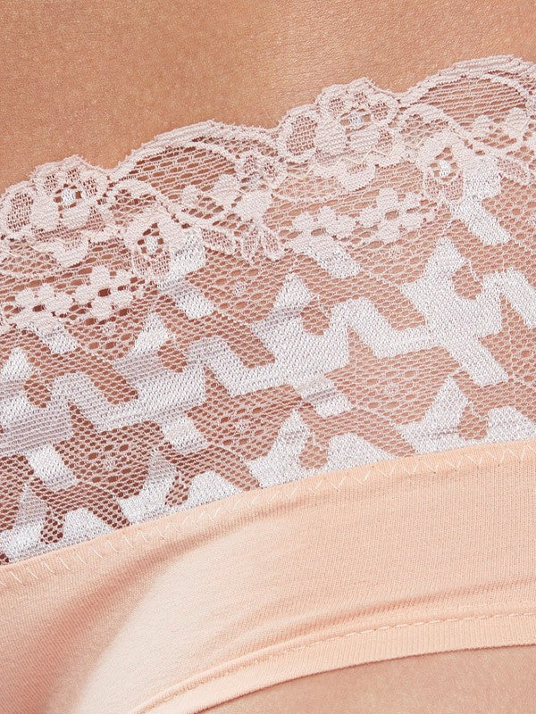 Lega 3 medvilninių kelnaičių komplektas "Meda Black - Nude - White"