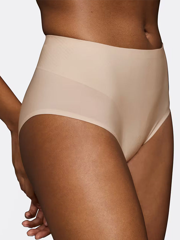 Triumph корректирующие трусики с высокой талией "BMU Illusion Curve Maxi Nude"