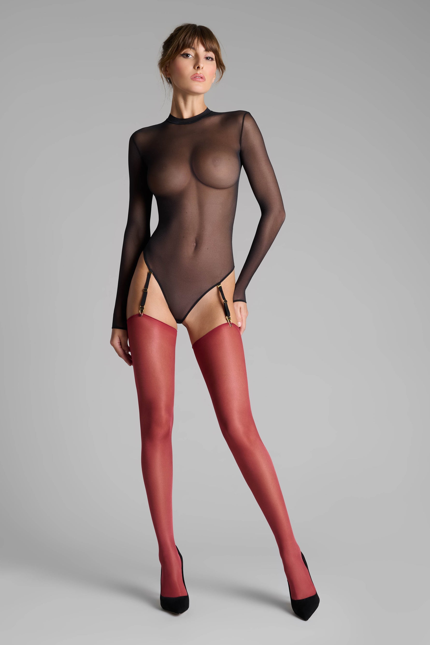 prisegamos kojinės moterims