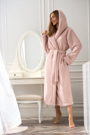 L&L Long Warm Dressing Gown Heaven Long Pink