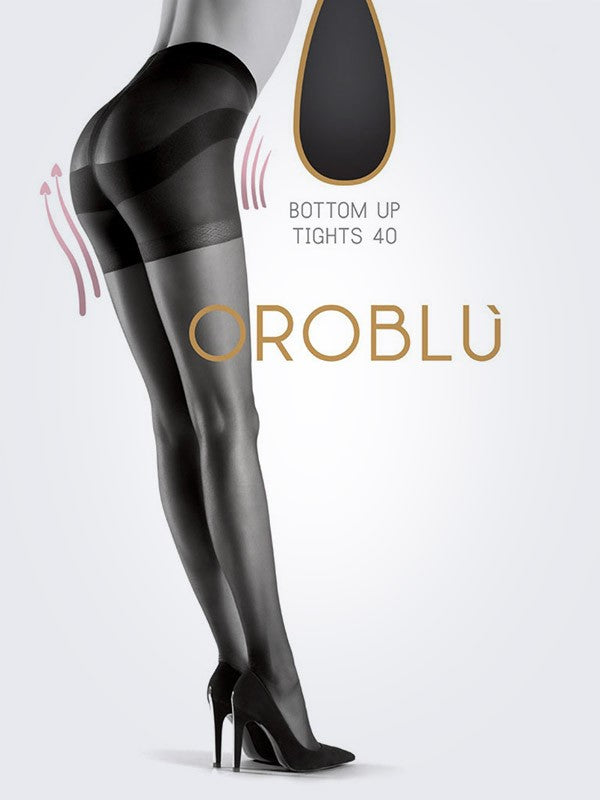 Oroblu užpakaliuką pakeliančios pėdkelnės "Shock Up 40 Den Black"