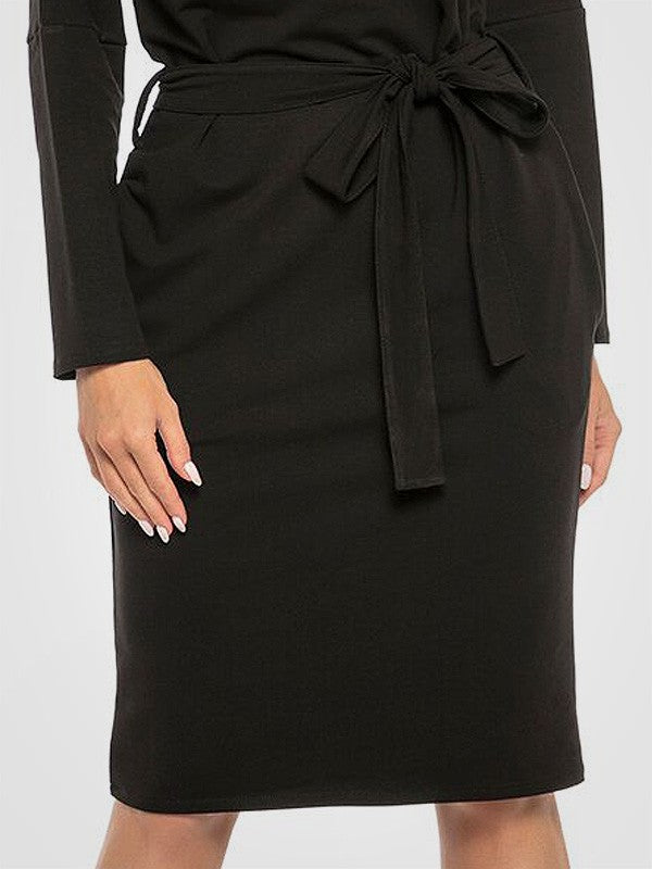 Tessita medvilninė suknelė "Patea Black"