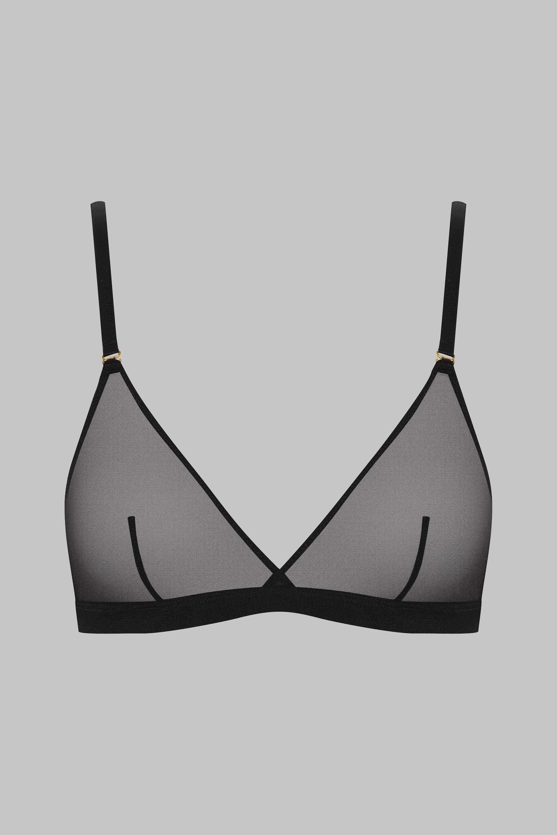 Maison Close Non-wired Non-padded Bralette Corps à Corps Black