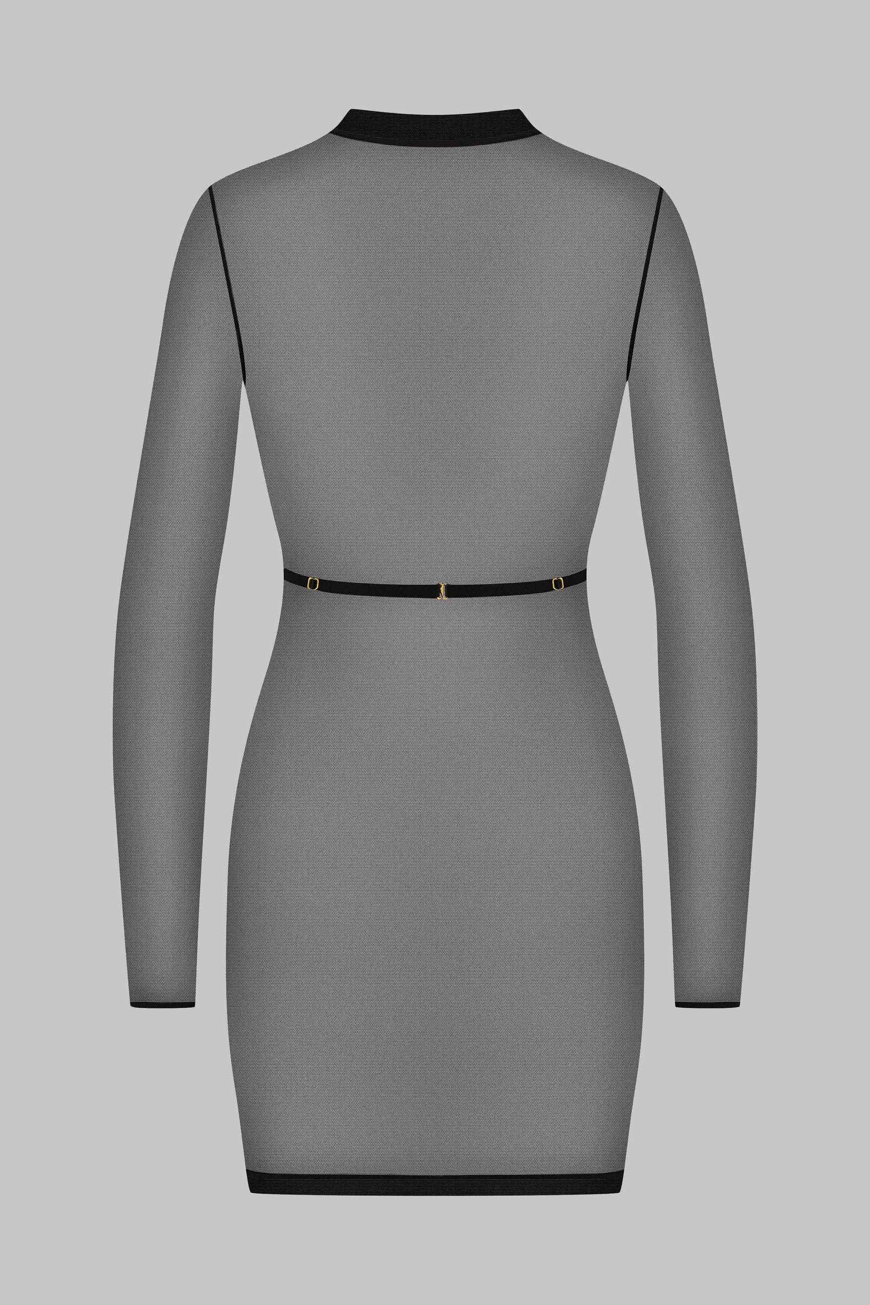 Maison Close платье из тюля с ремнями для тела "Corps à Corps Black"