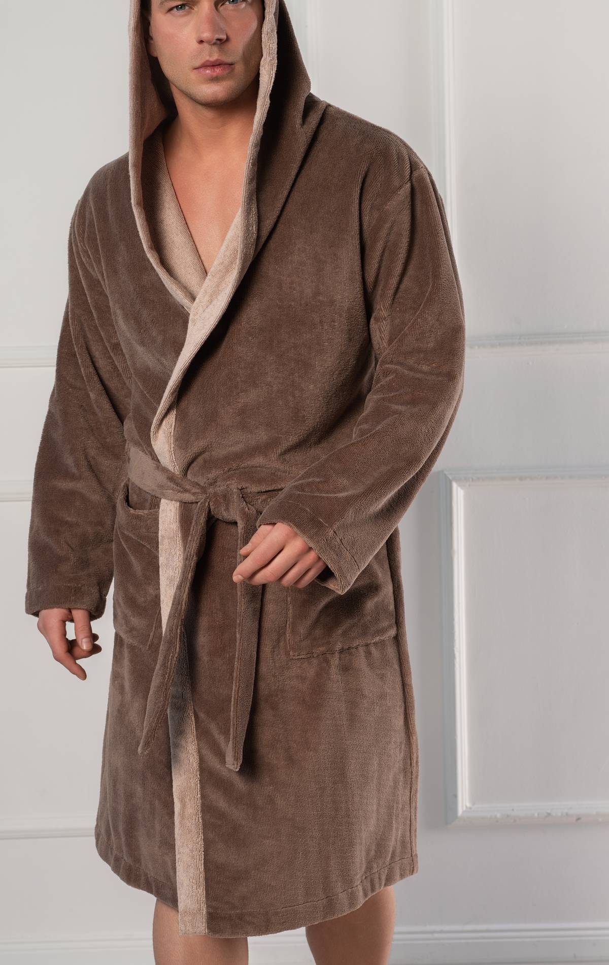 luxury men bathrobe