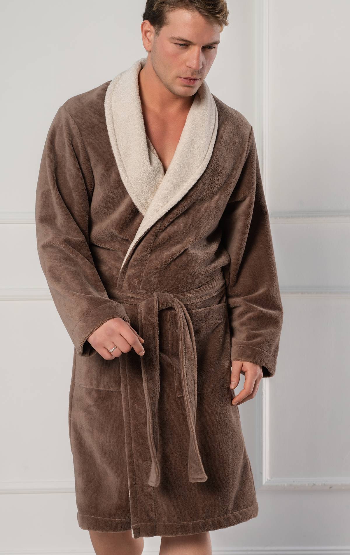 Belmanetti dvisluoksnis chalatas su bambuko pluoštu 