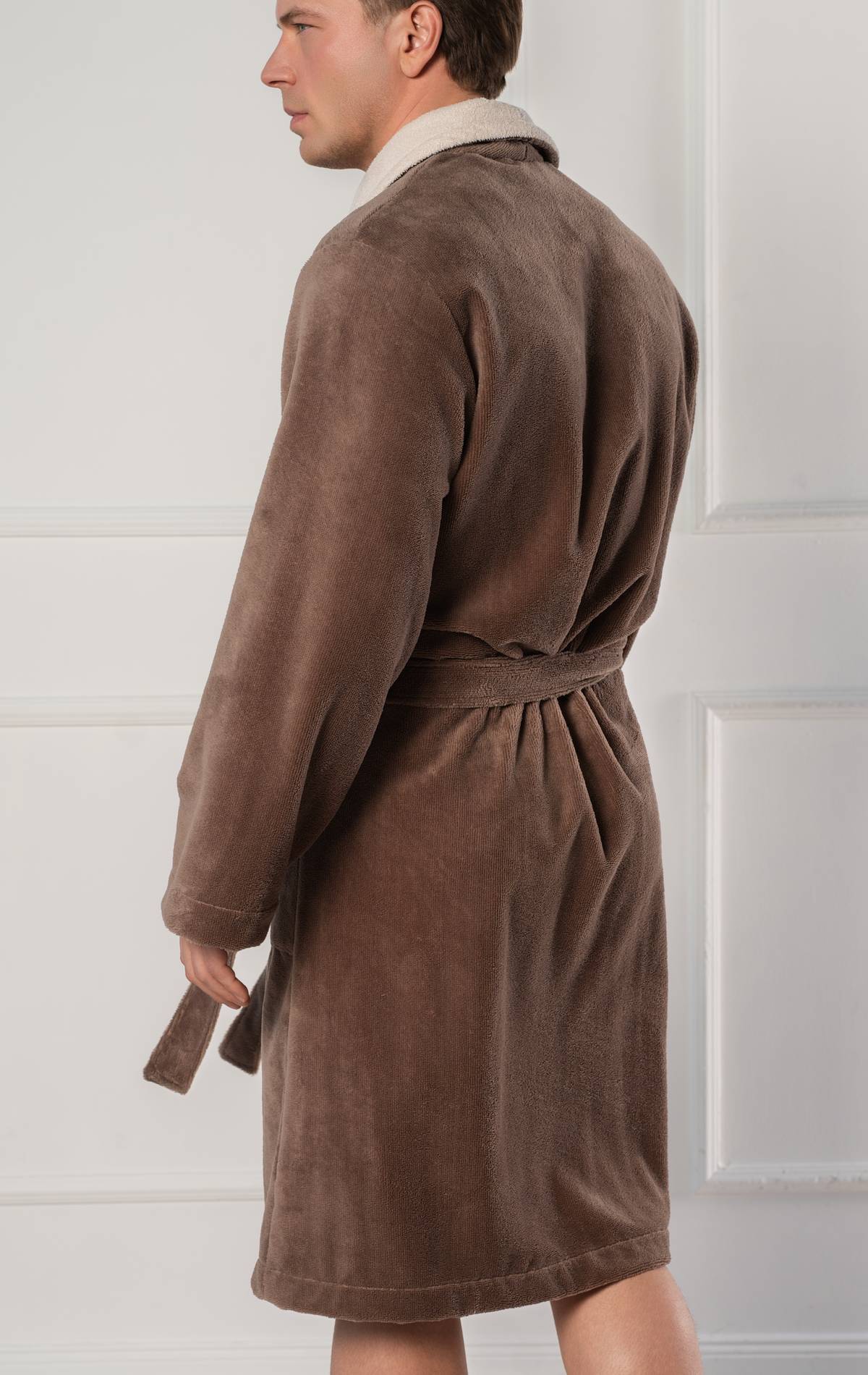 bambuko ir medvilnės chalatas