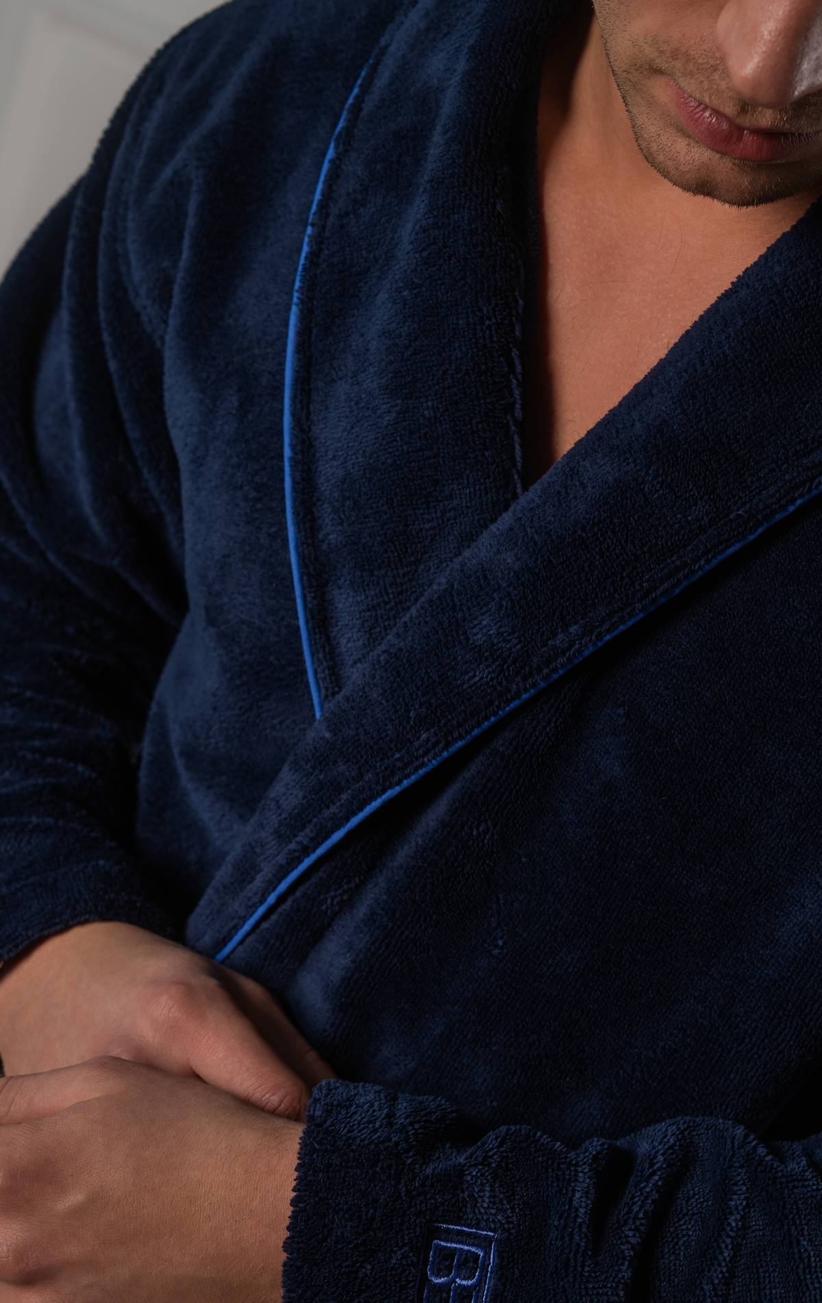 double layer men robe