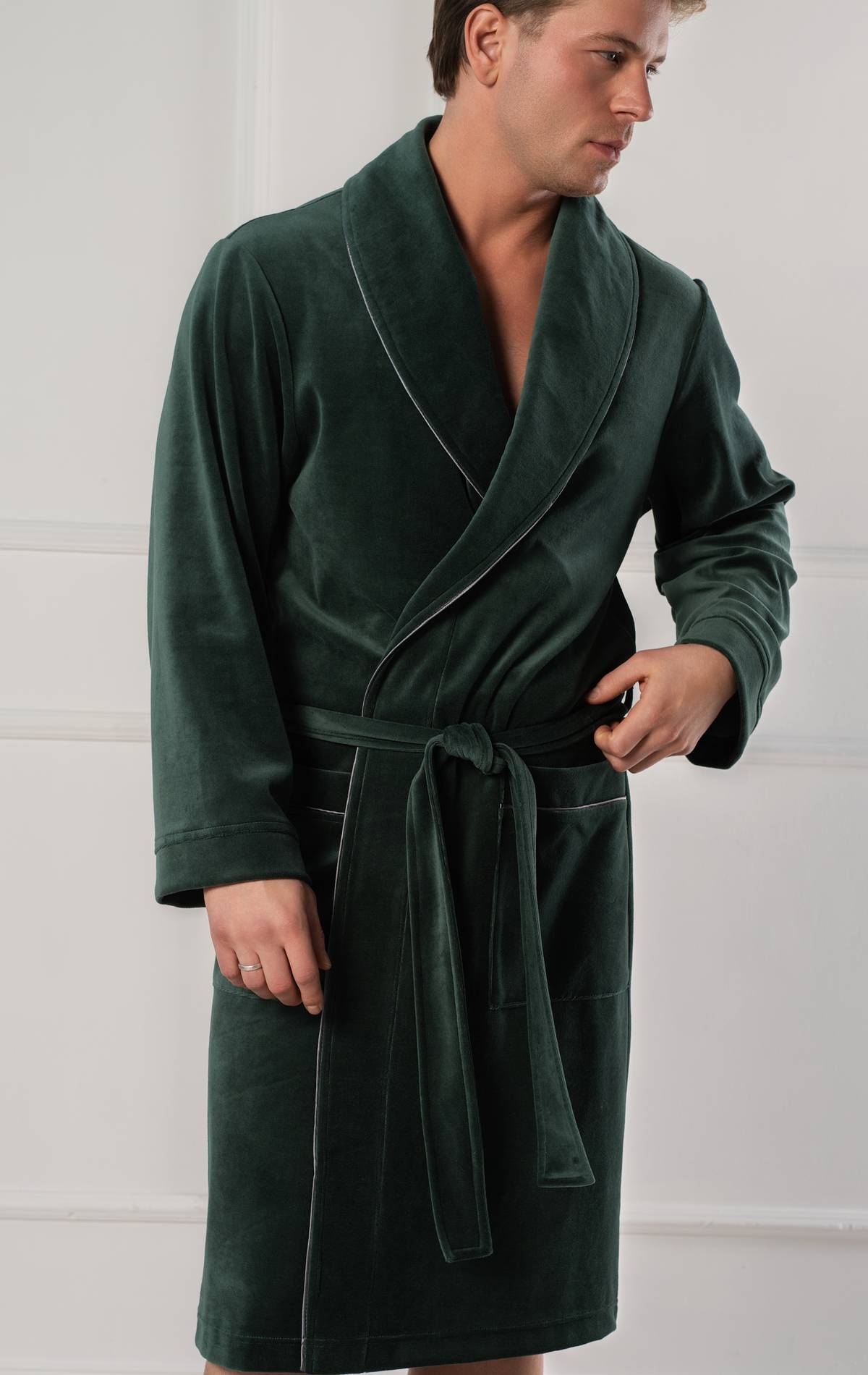 luxury men bathrobe