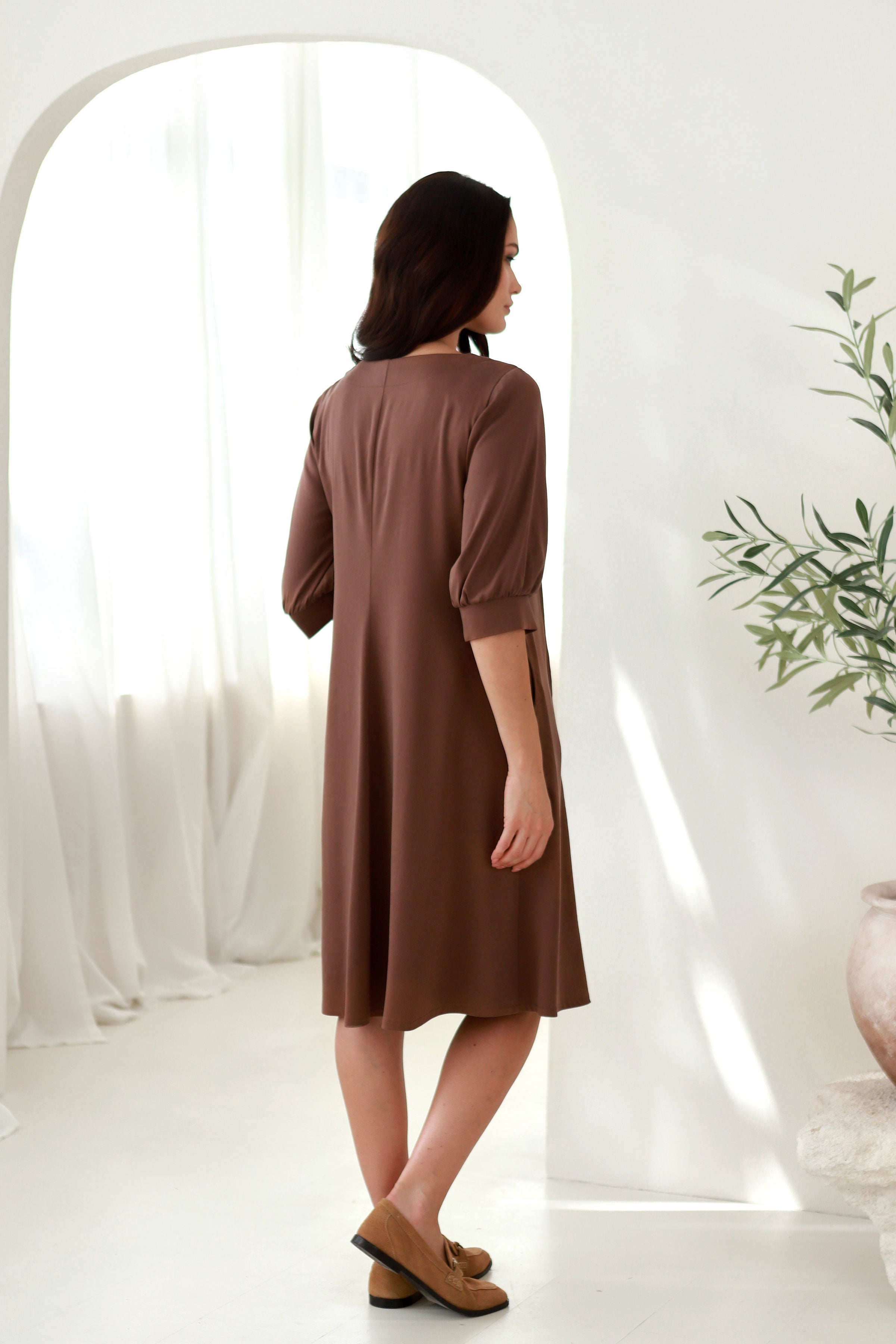 elegantiška A formos suknelė