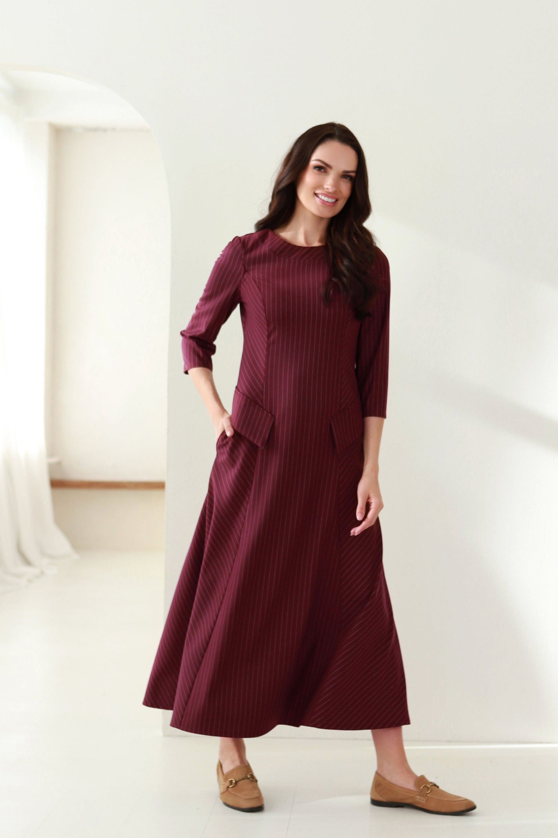 midi ilgio suknelė moterims