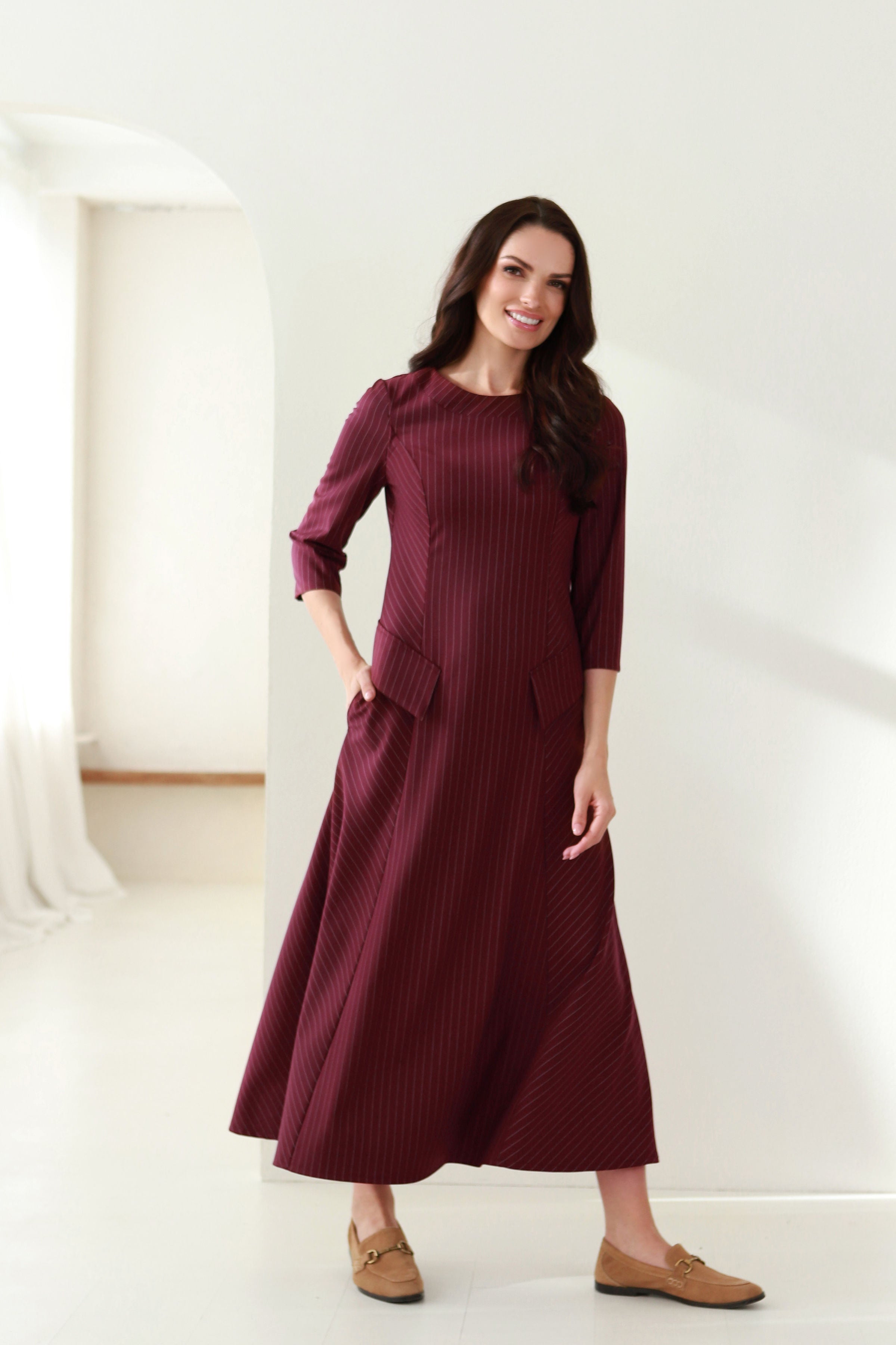 midi ilgio suknelė moterims