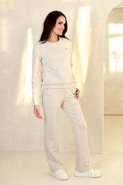 tiesaus kirpimo medvilninės kelnės