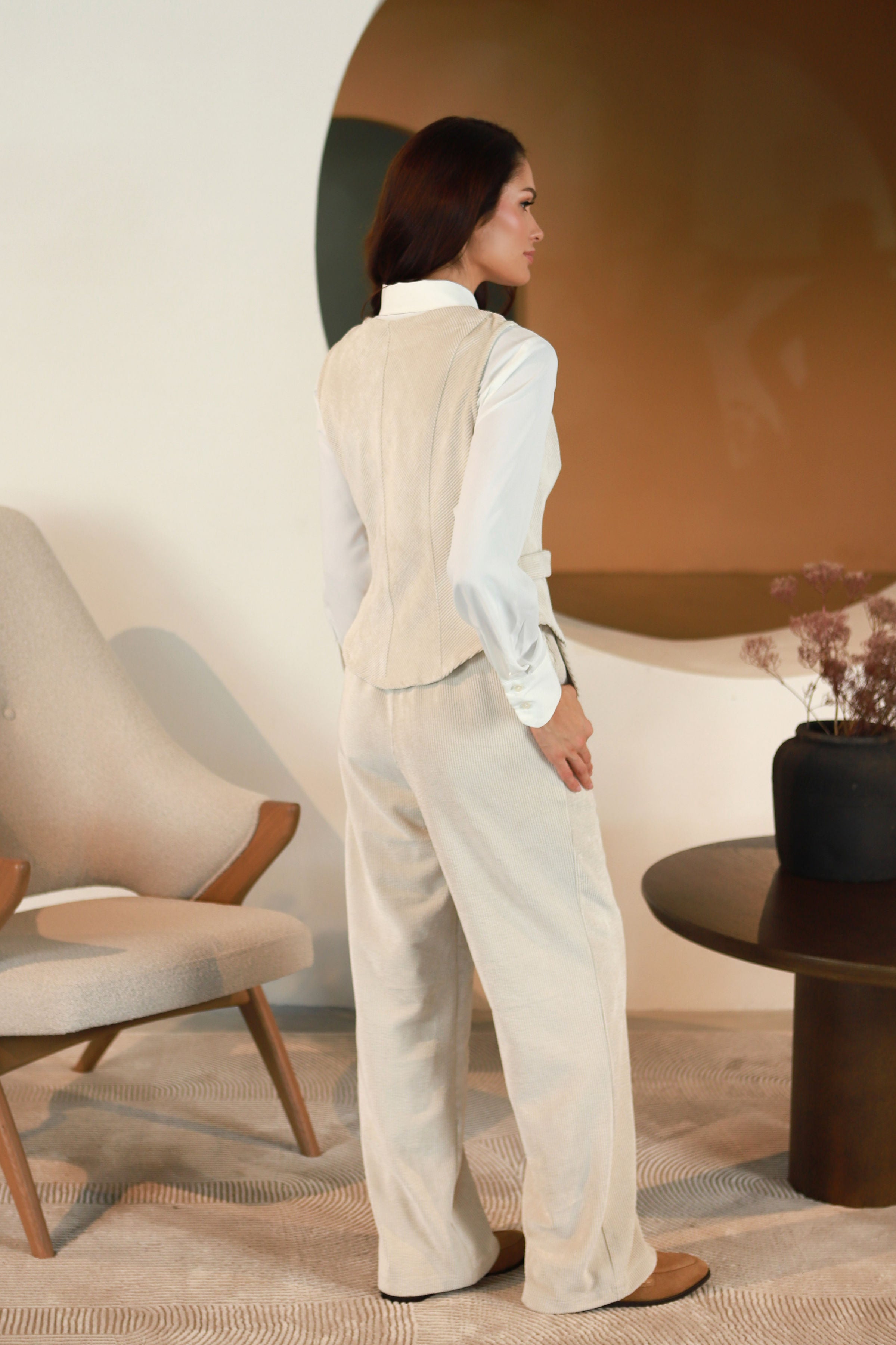Lega бархатный жилет "Siena Beige Velvet"