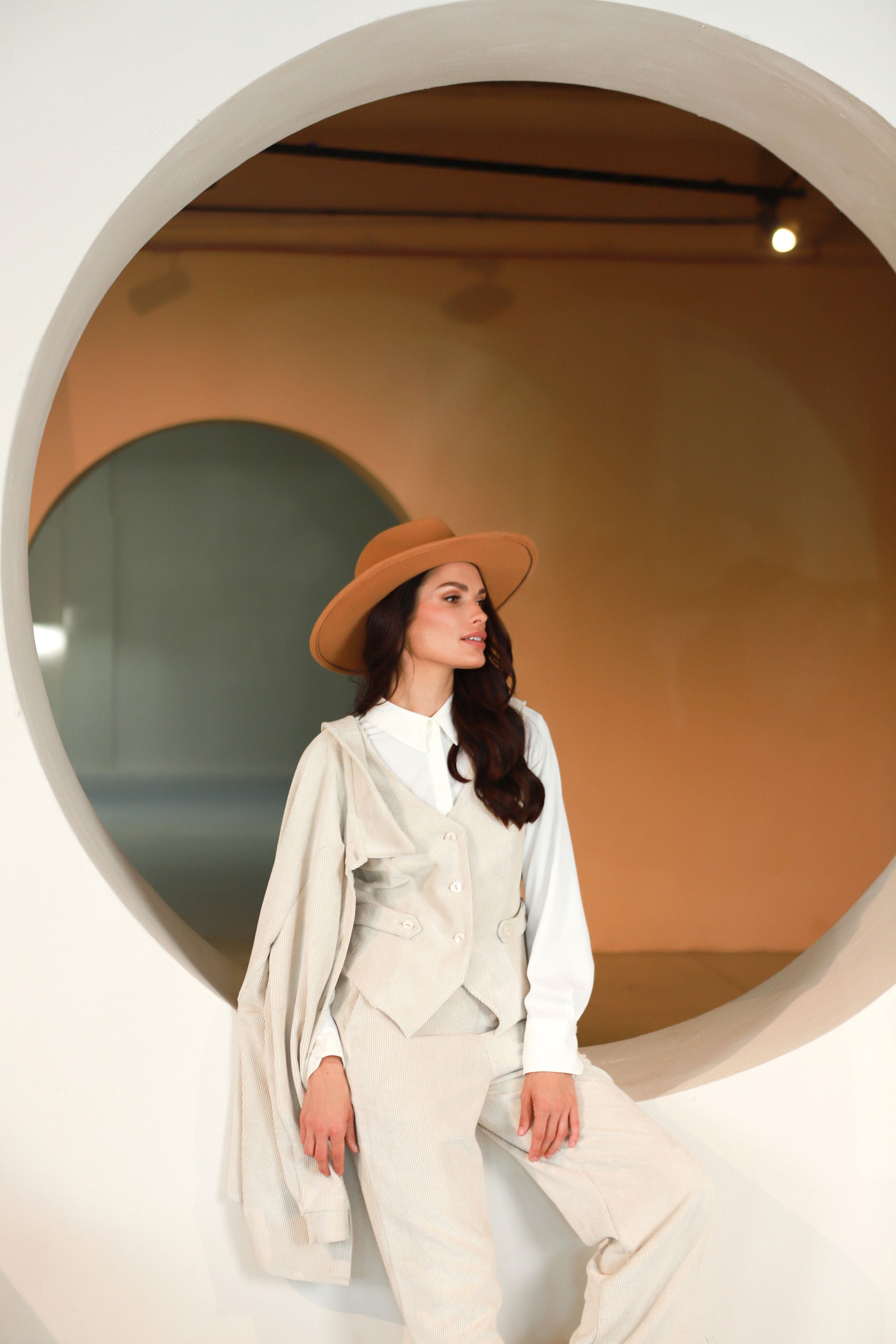 Lega бархатный жилет "Siena Beige Velvet"