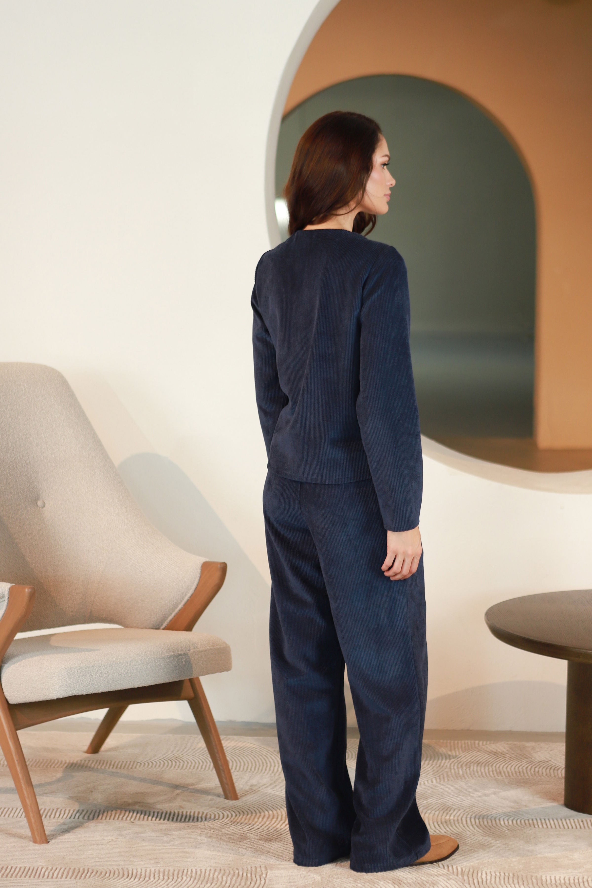 Lega Velvet Jacket Jasira Navy
