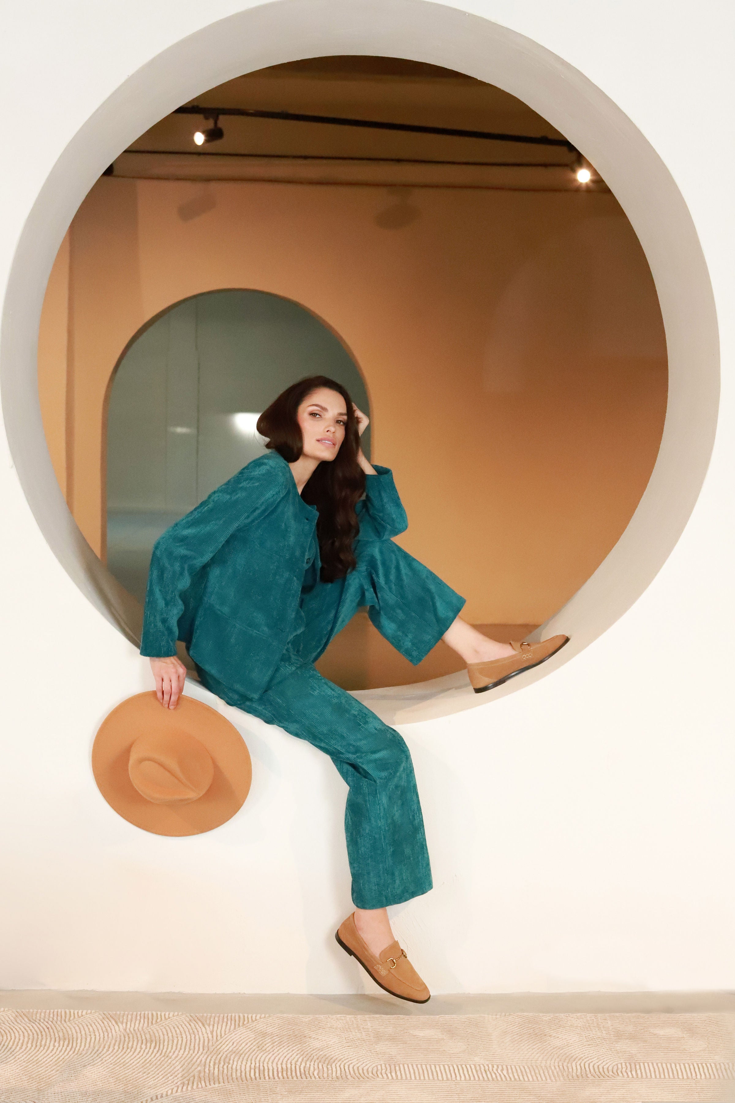 Lega бархатный жилет "Siena Turquoise Velvet"