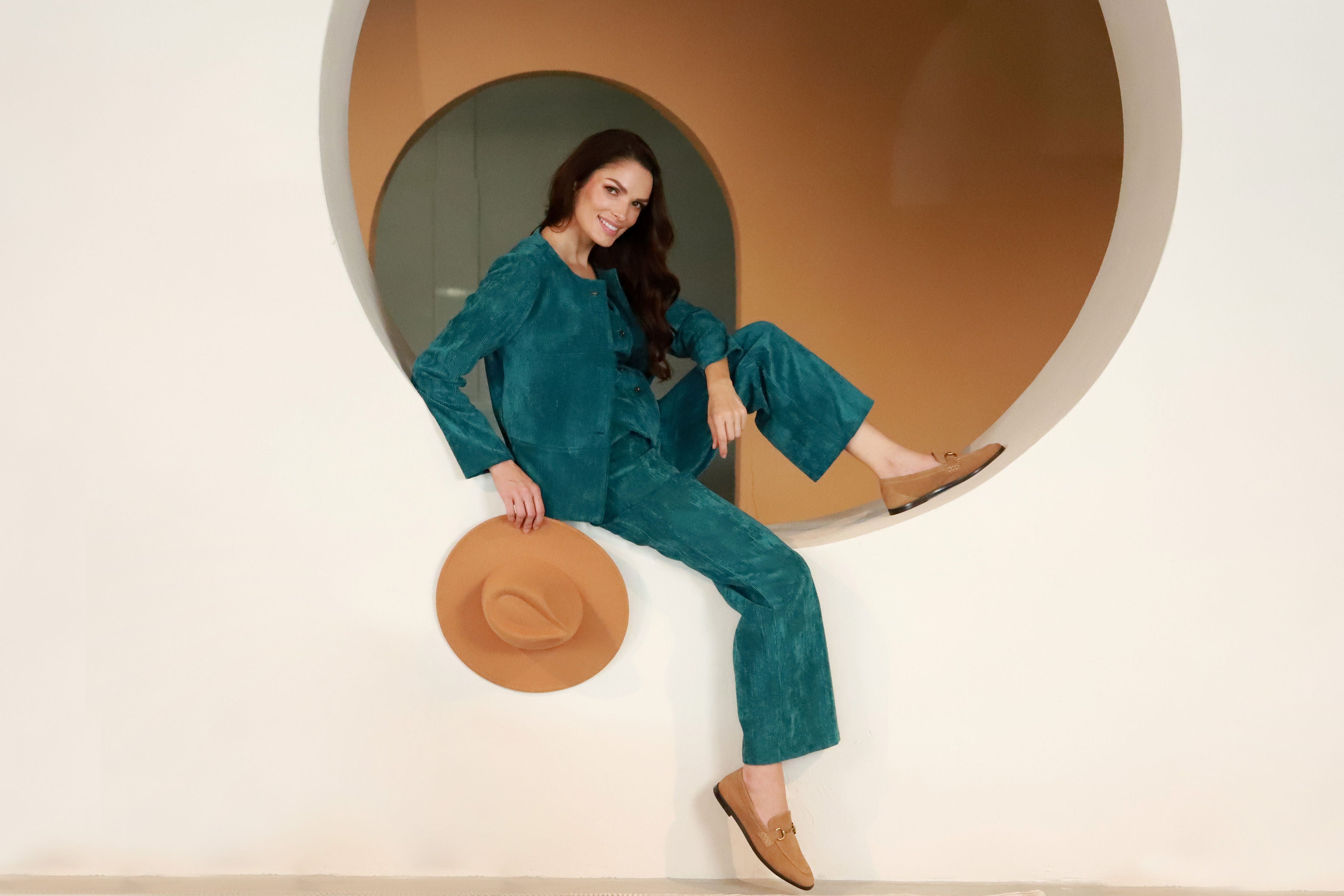 Lega бархатный жилет "Siena Turquoise Velvet"