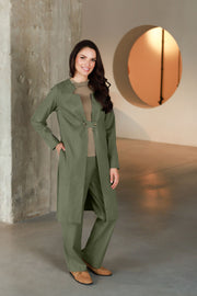 Lega длинный пиджак "Emily Olive Grey"