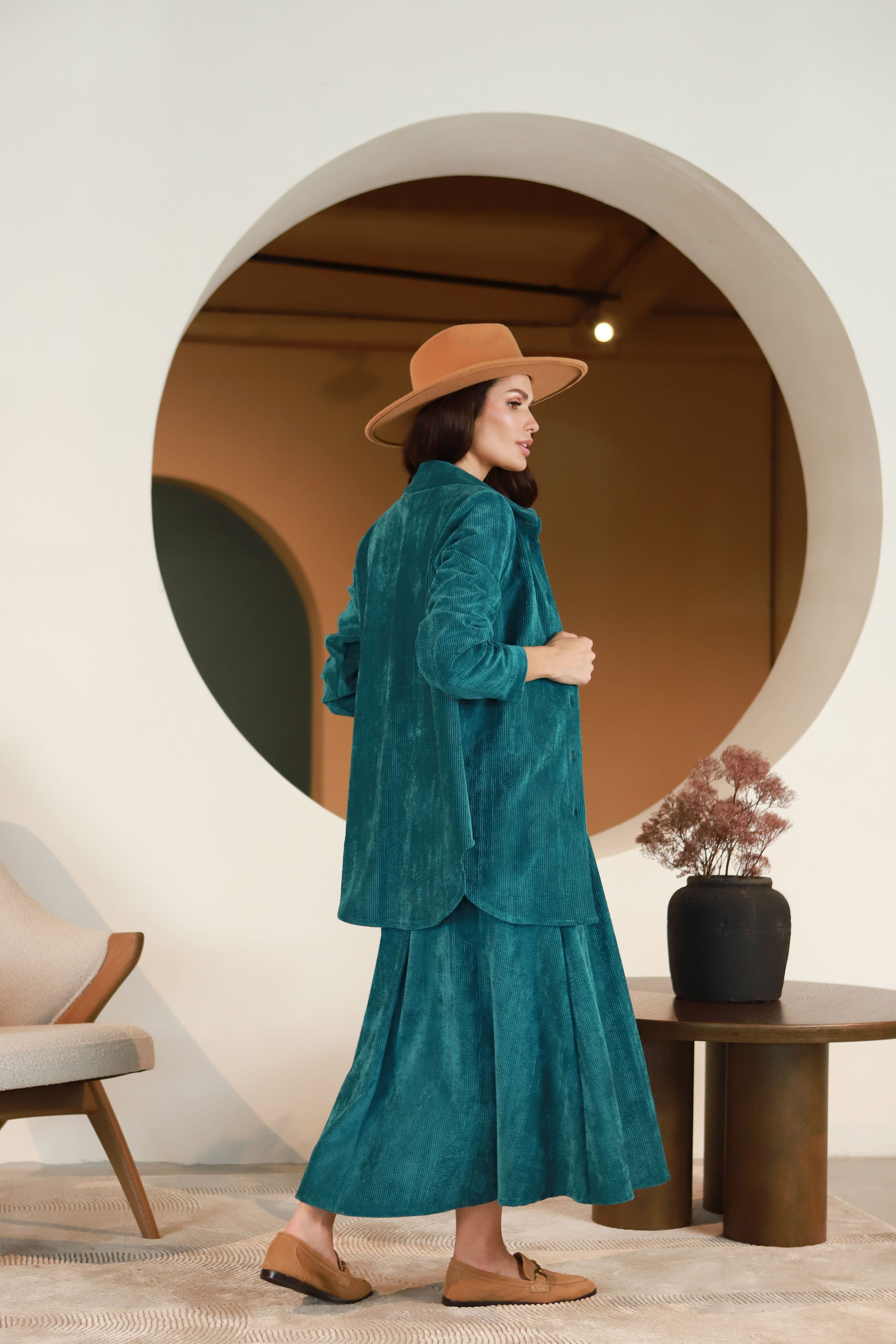 Lega бархатный пиджак "Gerda Turquoise Velvet"