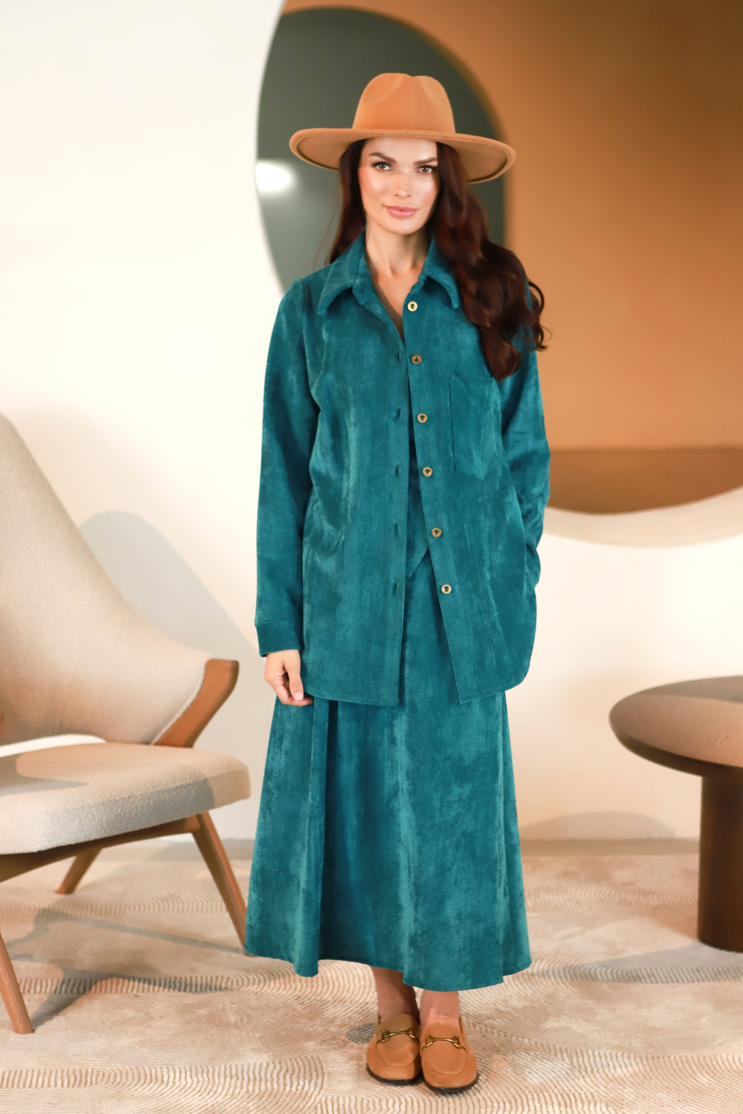 Lega бархатный пиджак "Gerda Turquoise Velvet"