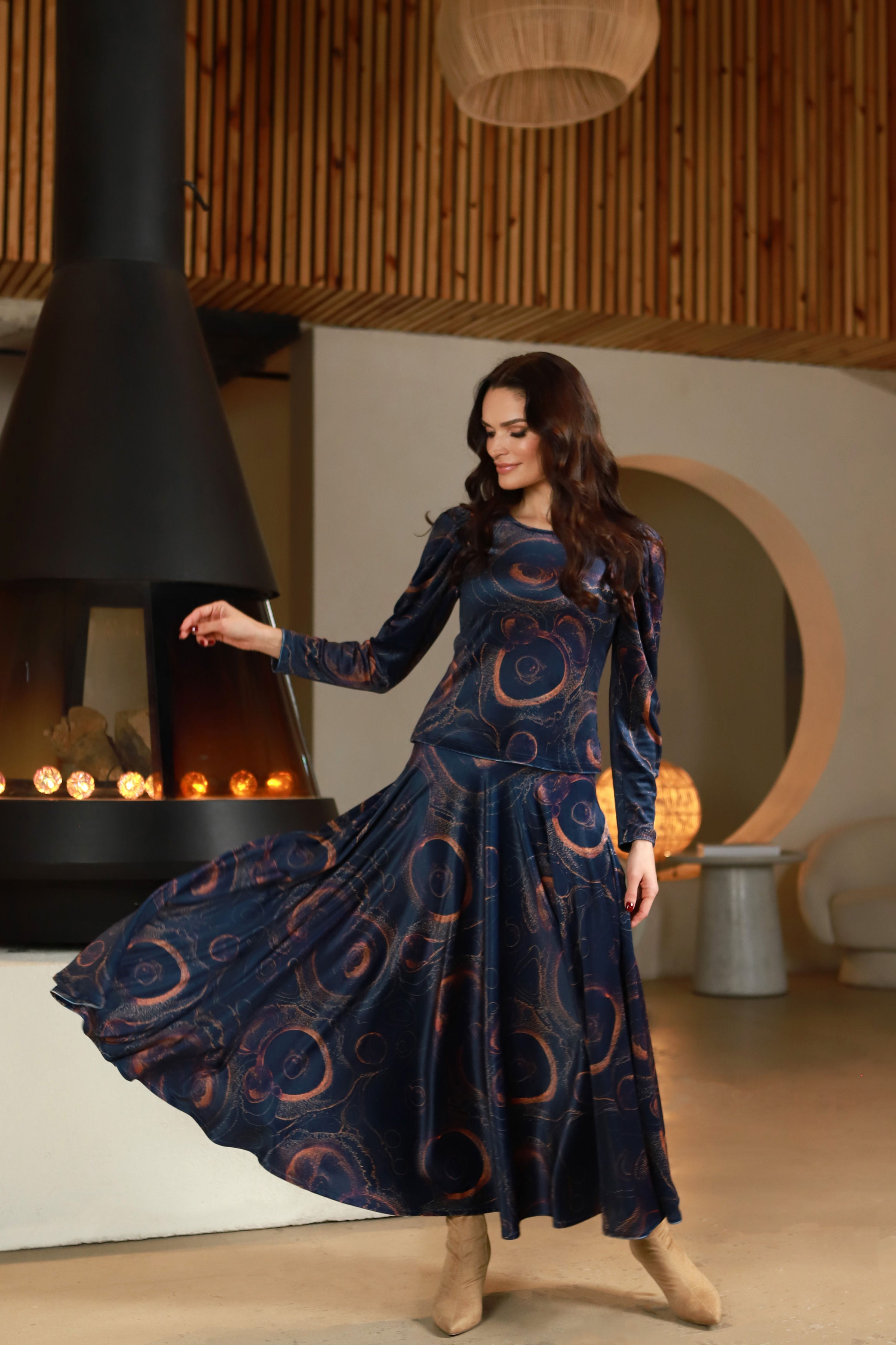 Lega Olivia Multicolor veliūrinė palaidinė