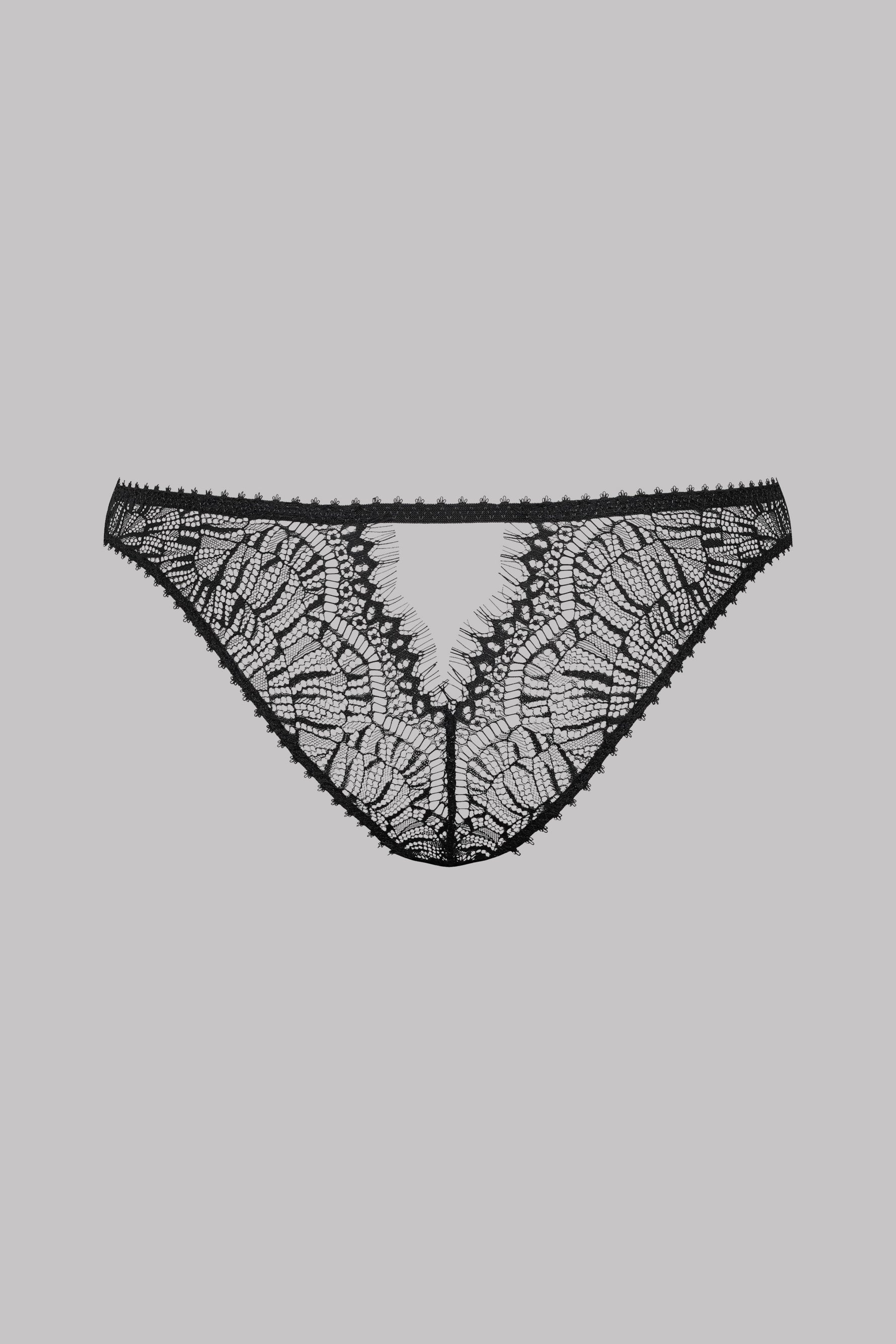 Maison Close perregimos nėriniuotos kelnaitės "Accroche Coeur Black"