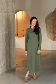Lega midi suknelė "Francesca Olive Grey"