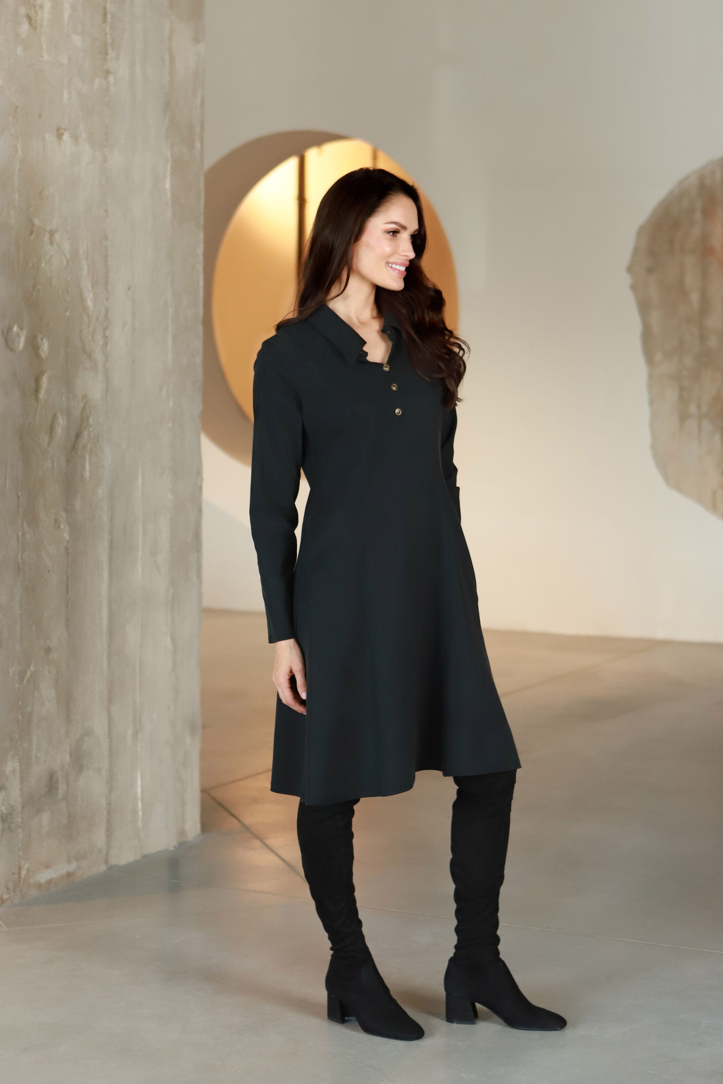 Lega įliemenuota suknelė "Michelle Graphite Black"