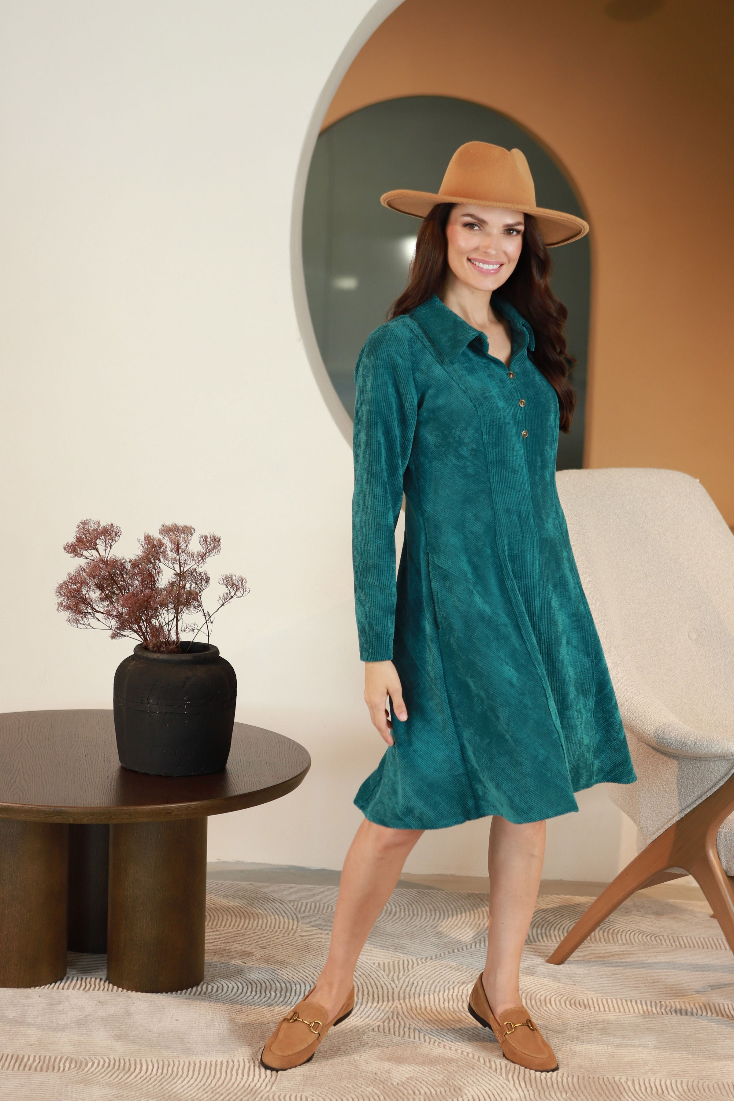 Lega Fitted Velvet Dress Noemi Turquoise