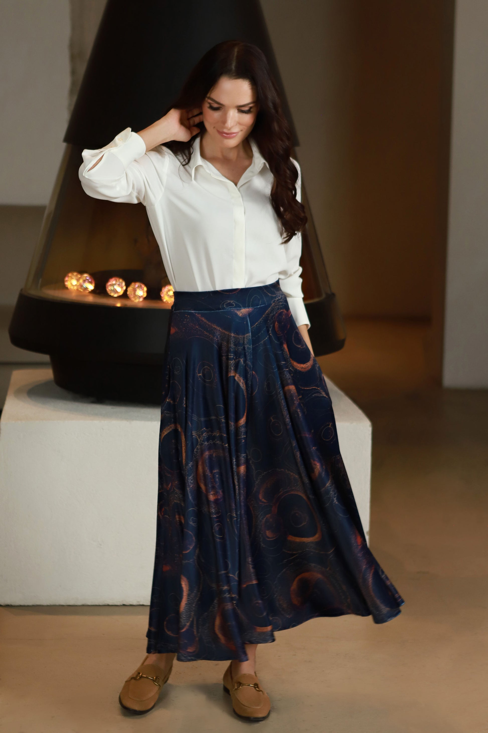 Lega Milita Navy ilgas sijonas