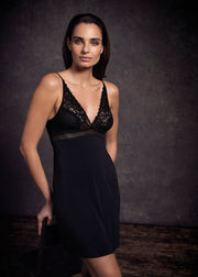 Wacoal Chemise with Lace Raffine Black