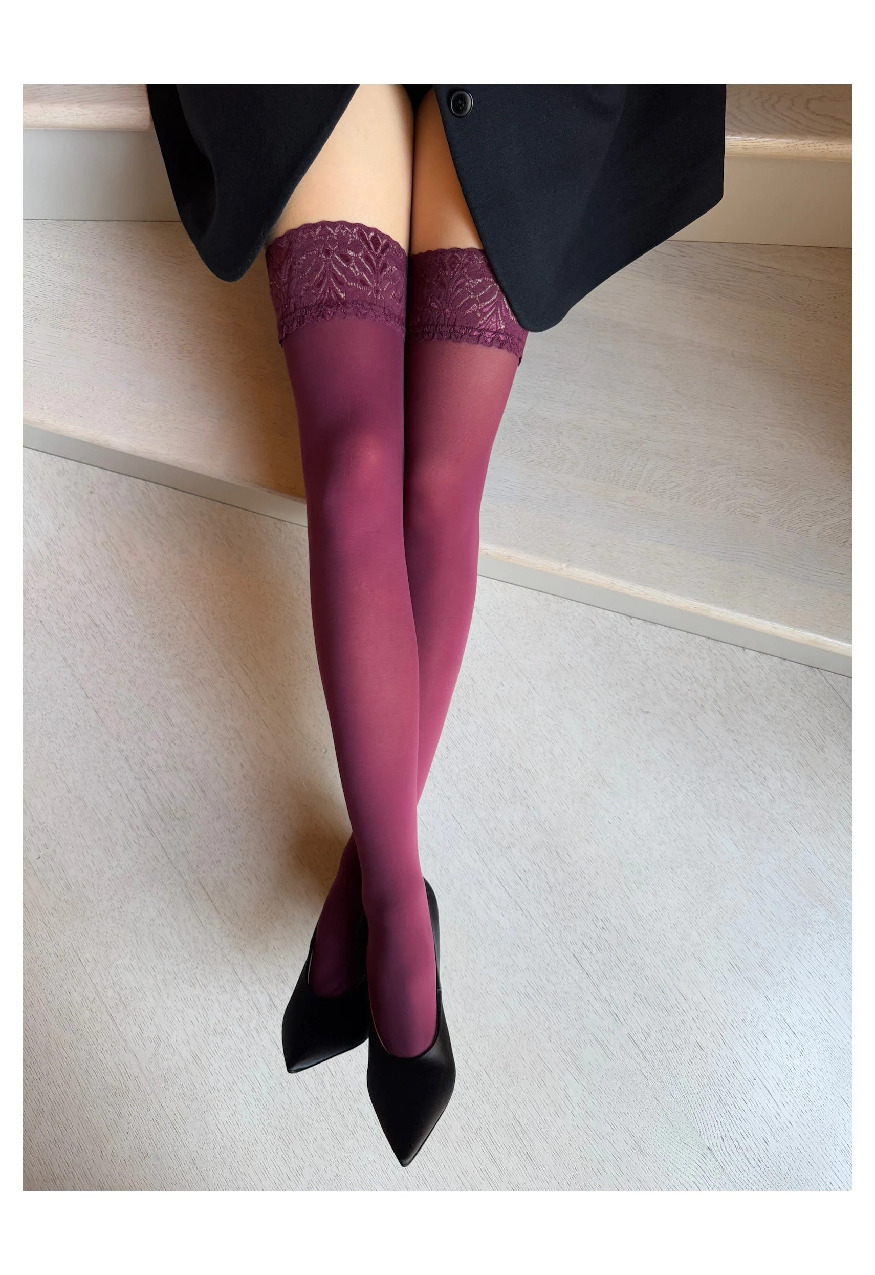 Veneziana matinės neperregimos prilipinamos kojinės 