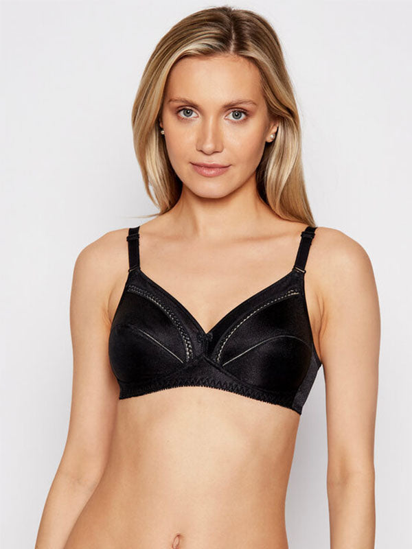 Triumph minkšta bevielė liemenėlė "Claudette 200 Stretch N X Black"