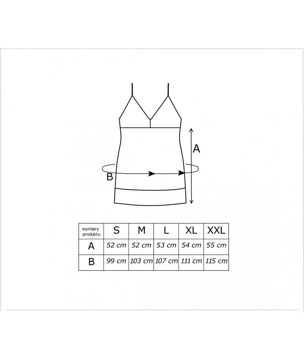 Donna viskoziniai naktiniai su nėriniais "Lea Red"