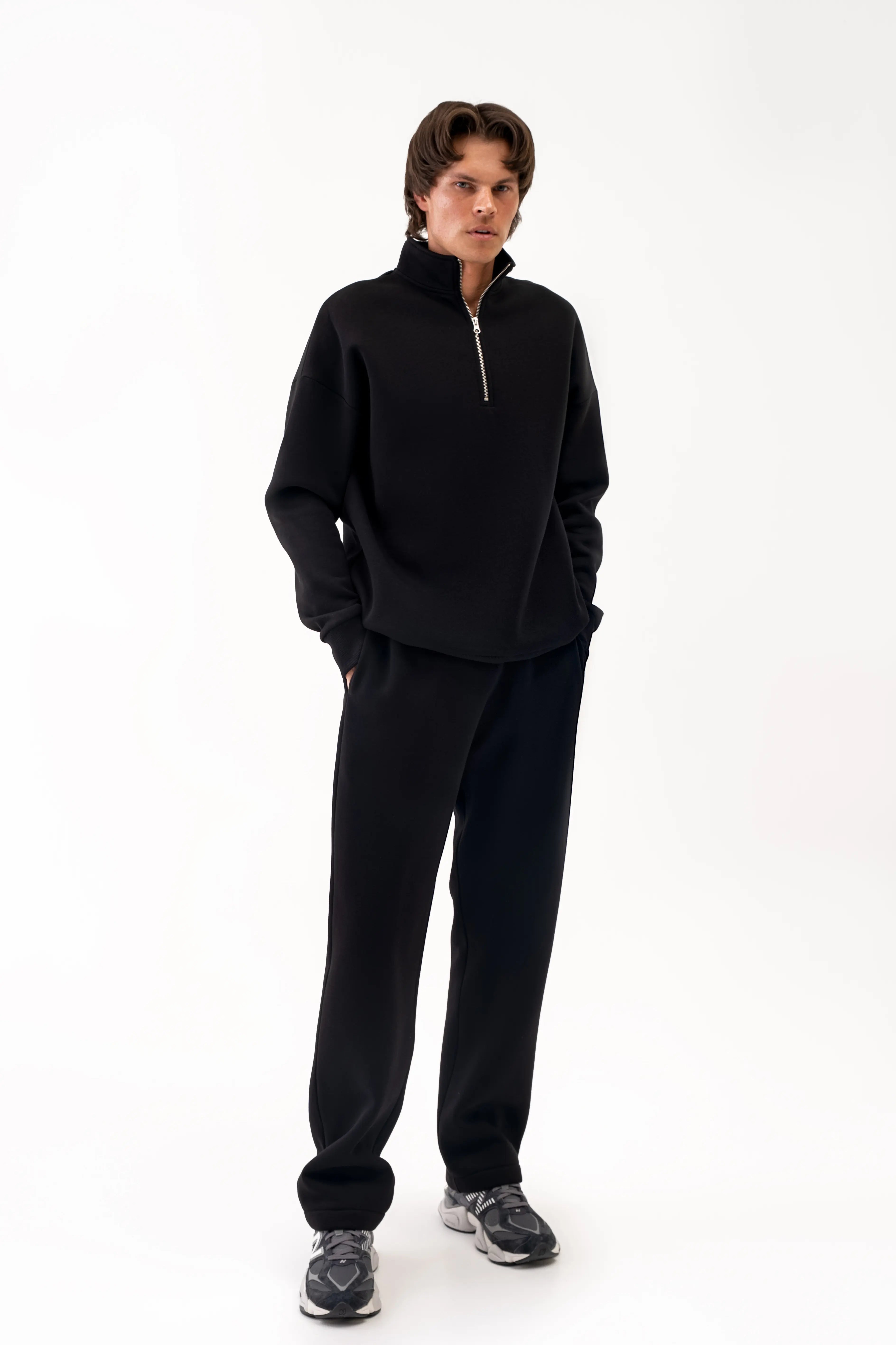 cutmyfashion Men's Leisure Tracksuit Vilius Black