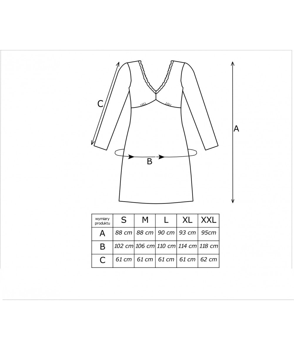 Donna viskoziniai naktiniai ilgomis rankovėmis "Michelle 2 Ecru"