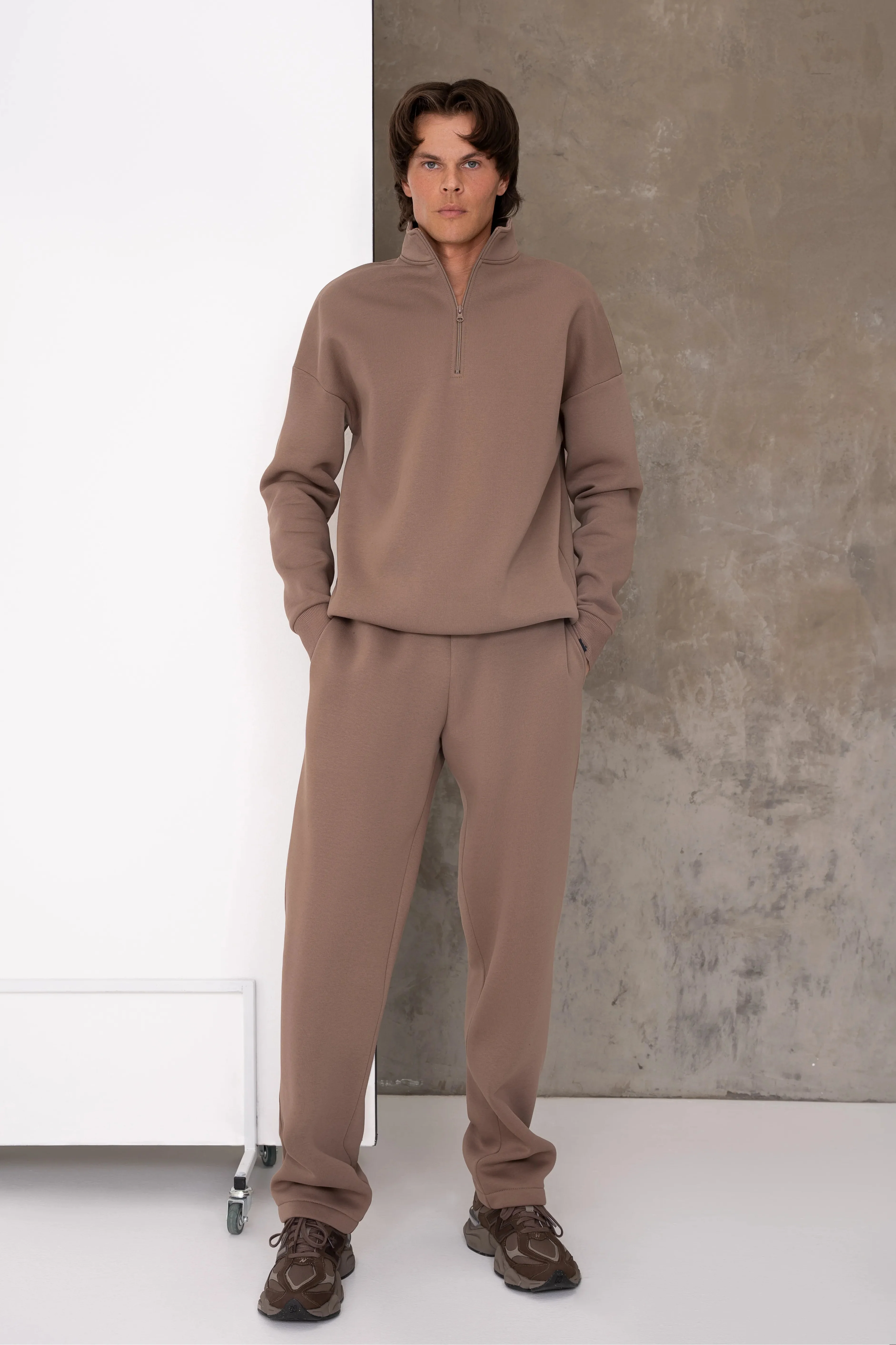 cutmyfashion Men's Leisure Tracksuit Vilius Latte