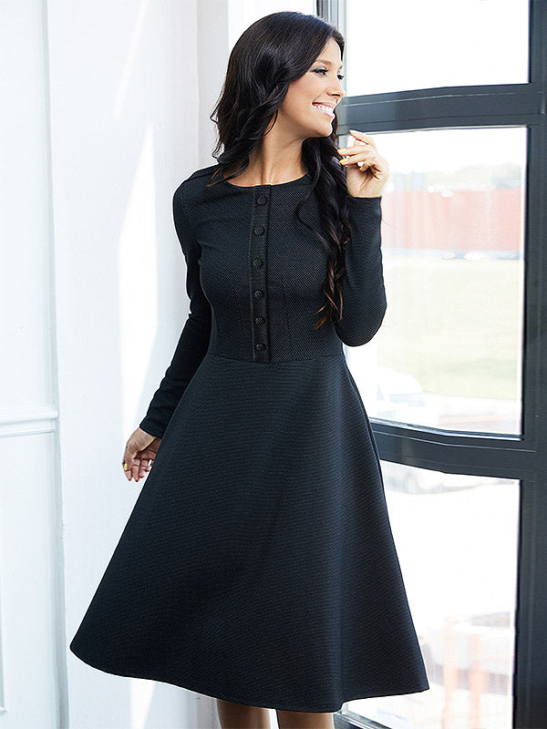Lega Dress Violetta Black - White Dots