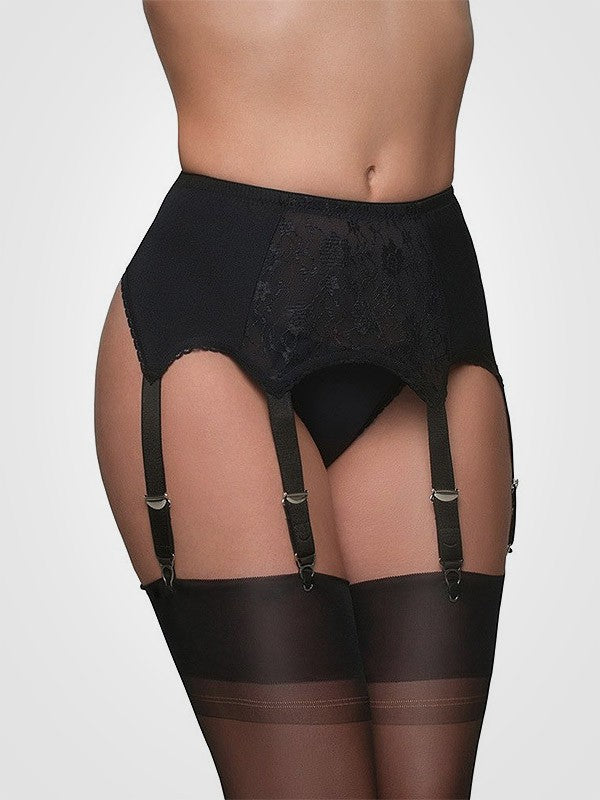 Nylon Dreams 6 dirželių klasikinis prisegamų kojinių diržas 
