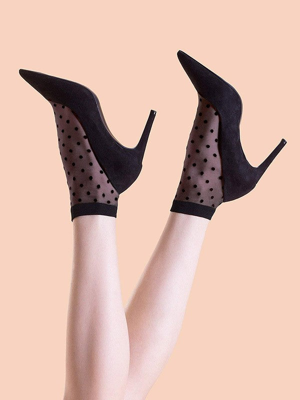 Fiore raštuotos kojinaitės "Cute 20 Den Black"