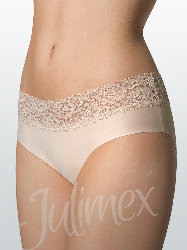Julimex lazeriu kirptos hipster kelnaitės "Amera Nude"