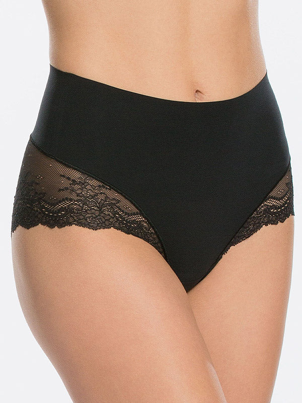 Spanx glotninančios hipster kelnaitės su nėriniais "Undie-tectable® Lace Black"
